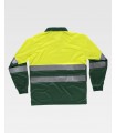 Polo bicolor reflectante de alta visibilidad certificado C3870. Workteam6