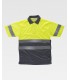 Polo bicolor reflectante de alta visibilidad certificado C3860. Workteam8