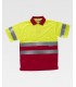 Polo bicolor reflectante de alta visibilidad certificado C3860. Workteam12
