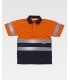 Polo bicolor reflectante de alta visibilidad certificado C3860. Workteam18