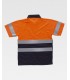 Polo bicolor reflectante de alta visibilidad certificado C3860. Workteam19
