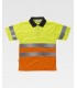 Polo bicolor reflectante de alta visibilidad certificado C3866. Workteam2