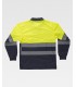 Polo de alta visibilidad certificado con cinta reflectante segmentada C3891. Workteam4