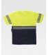 Camiseta bicolor de alta visibilidad con cinta segmentada C6030. Workteam2