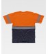 Camiseta bicolor de alta visibilidad con cinta segmentada C6030. Workteam4