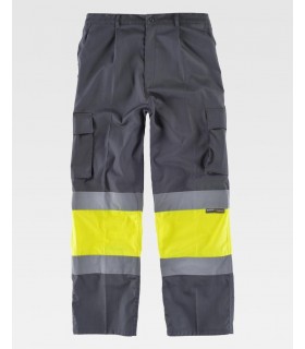 Pantalón de alta visibilidad, recto y multibolsillos C4018 Workteam3