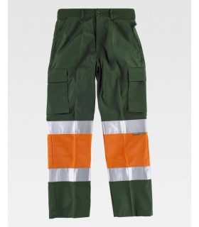 Pantalón de alta visibilidad, recto y multibolsillos C4018 Workteam13