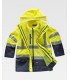 Parka de alta visibilidad impermeable 4 en 1 C3745. Workteam3