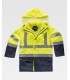 Parka de alta visibilidad impermeable 4 en 1 C3745. Workteam4
