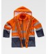 Parka de alta visibilidad impermeable 4 en 1 C3745. Workteam8