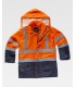 Parka de alta visibilidad impermeable 4 en 1 C3745. Workteam9