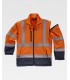 Parka de alta visibilidad impermeable 4 en 1 C3745. Workteam10