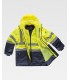 Parka de alta visibilidad impermeable 5 en 1 C3735. Workteam3
