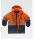 Parka de alta visibilidad impermeable 5 en 1 C3735. Workteam10