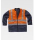 Parka de alta visibilidad impermeable 5 en 1 C3735. Workteam12