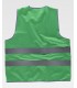 Chaleco de visibilidad realzada con cierre de velcro adaptable HVTT03. Workteam8