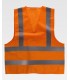 Chaleco de rejilla de alta visibilidad con cierre de velcro C3613. Workteam4