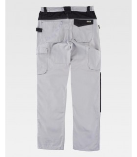Pantalón de triple costura, refuerzo en culera y porta rodilleras WF1052. Workteam4