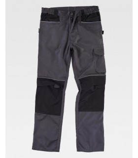 Pantalón de triple costura, refuerzo en culera y porta rodilleras WF1052. Workteam5