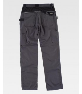 Pantalón de triple costura, refuerzo en culera y porta rodilleras WF1052. Workteam6