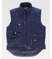 Chaleco acolchado multibolsillos WF1680. Workteam3