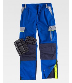 Pantalón con porta rodilleras y refuerzo en culera WF5852. Workteam2