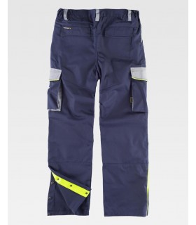 Pantalón con porta rodilleras y refuerzo en culera WF5852. Workteam11