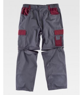 Pantalón desmontable con refuerzo en culera WF1850. Workteam1