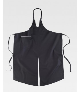 Delantal M402 con peto. Cuello regulable