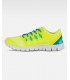 Zapatilla deportiva P4001 de rejilla con cordones. Suela EVA en blanco. Workteam