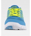 Zapatilla deportiva P4001 de rejilla con cordones. Suela EVA en blanco. Workteam