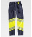 Pantalón de Alta visibilidad con cintas reflectantes segmentadas C2718. Workteam3