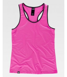 Camiseta S7520 de tirantes para mujer de deporte. Workteam3