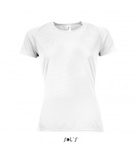 Camiseta SPORTY 01159 Running de mujer con manga raglán. Sol´s