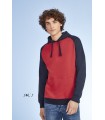 Sudadera SEATTLE 02998 Bicolor unisex. Sol´s