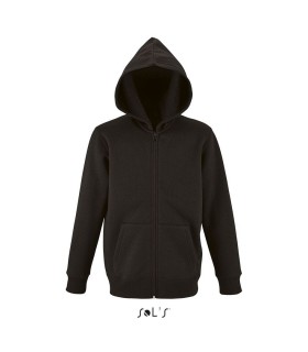 Sudadera 02092 Stone de niños con cremallera entera y capucha. Sols