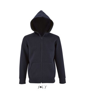 Sudadera 02092 Stone de niños con cremallera entera y capucha. Sols