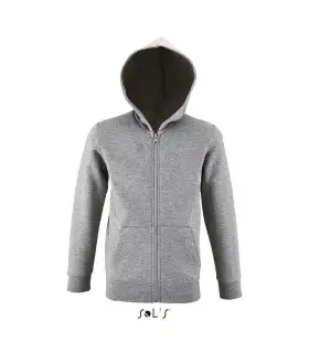 Sudadera 02092 Stone de niños con cremallera entera y capucha. Sols