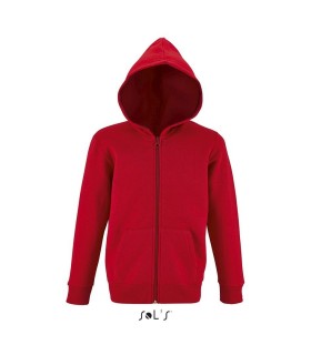 Sudadera 02092 Stone de niños con cremallera entera y capucha. Sols