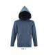 Sudadera 02092 Stone de niños con cremallera entera y capucha. Sols