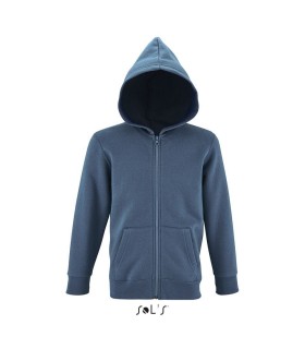 Sudadera 02092 Stone de niños con cremallera entera y capucha. Sols