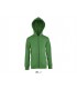 Sudadera 02092 Stone de niños con cremallera entera y capucha. Sols