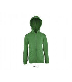 Sudadera 02092 Stone de niños con cremallera entera y capucha. Sols