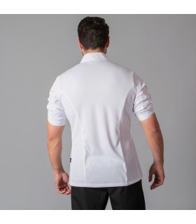 Chaqueta 9478 Andreu de hombre con mangas regulables. Blanco espalda. Garys