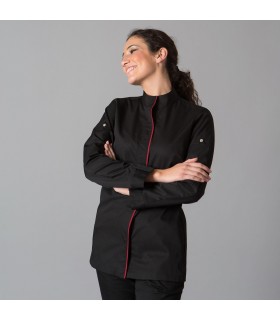 Chaqueta 9487 Medina de mujer con mangas regulables. Negro pecho. Garys