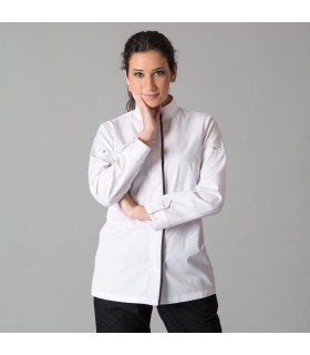 Chaqueta 9487 Medina de mujer con mangas regulables. Blanco pecho. Garys