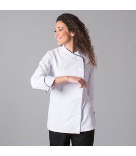 Casaca 9484 Dana de mujer con tejido aerosilver. Blanco Pecho. Garys