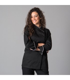 Casaca 9484 Dana de mujer con tejido aerosilver. Negro pecho. Garys