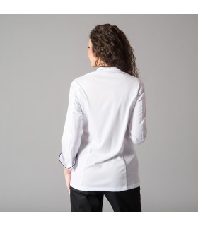 Casaca 9484 Dana de mujer con tejido aerosilver. Blanco Espalda. Garys
