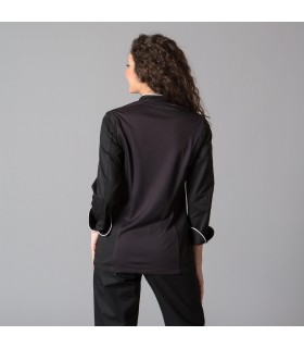 Casaca 9484 Dana de mujer con tejido aerosilver. Negro espalda. Garys